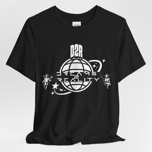 Dreams 2 Reality Y2K Streetwear Dream Chaser Unisex Graphic T Shirt - Picture 1 of 5